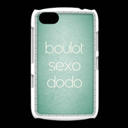 Coque BlackBerry 9720 Boulot Sexo Dodo Vert ZG