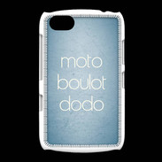 Coque BlackBerry 9720 Moto Boulot Dodo Bleu ZG