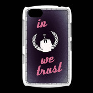 Coque BlackBerry 9720 In anonymous We trust Rouge ZG