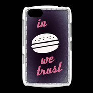 Coque BlackBerry 9720 In Burger We trust Rouge ZG