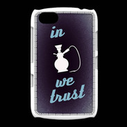 Coque BlackBerry 9720 In Chicha We trust Bleu ZG