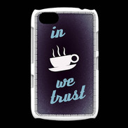 Coque BlackBerry 9720 In Coffee We trust Bleu ZG