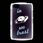 Coque BlackBerry 9720 In DJ We trust Bleu ZG