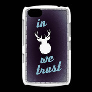 Coque BlackBerry 9720 In Elan We trust Bleu ZG