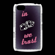 Coque BlackBerry 9720 In Gamble We trust Rouge ZG