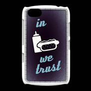 Coque BlackBerry 9720 In Junk We trust Bleu ZG
