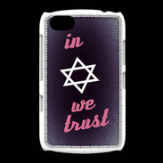 Coque BlackBerry 9720 In Judaïsme We trust Rouge ZG 