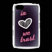 Coque BlackBerry 9720 In Love We trust Rouge ZG
