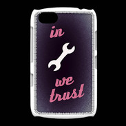 Coque BlackBerry 9720 In Mecanic We trust Rouge ZG