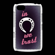 Coque BlackBerry 9720 In Luck We trust Rouge ZG