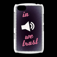 Coque BlackBerry 9720 In Music We trust Rouge ZG