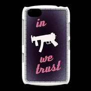 Coque BlackBerry 9720 In Uzi We trust Rouge ZG