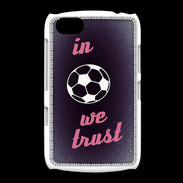 Coque BlackBerry 9720 In Soccer We trust Rouge ZG