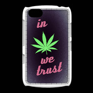 Coque BlackBerry 9720 In Weed We trust Rouge ZG