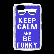 Coque BlackBerry 9720 Keep Calm Funky Bleu