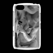 Coque BlackBerry 9720 DP Charme enNoir et blanc 