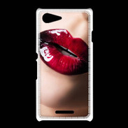 Coque Sony Xpéria E3 Bouche sexy et brillante