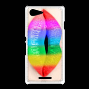 Coque Sony Xpéria E3 Bouche Arc en Ciel