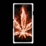 Coque Sony Xpéria E3 Cannabis en feu