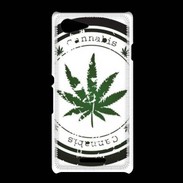 Coque Sony Xpéria E3 Grunge stamp with marijuana leaf