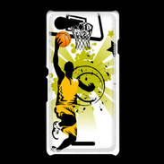 Coque Sony Xpéria E3 Basketteur en dessin