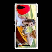Coque Sony Xpéria E3 Jeune couple hippie