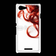 Coque Sony Xpéria E3 Coiffure Cheveux bouclés rouges