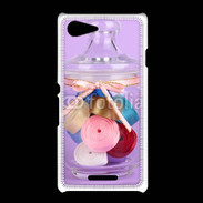 Coque Sony Xpéria E3 Bonbonne de ruban couture 