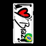 Coque Sony Xpéria E3 I love Brésil 2