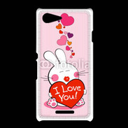 Coque Sony Xpéria E3 I love you Bunny