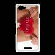 Coque Sony Xpéria E3 Coeur sexy