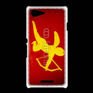 Coque Sony Xpéria E3 Cupidon sur fond rouge