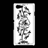 Coque Sony Xpéria E3 Tatouage de fleurs 5
