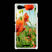 Coque Sony Xpéria E3 Champs de coquelicots