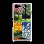 Coque Sony Xpéria E3 Arbres 4 saisons