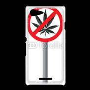 Coque Sony Xpéria E3 Cannabis interdit