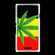 Coque Sony Xpéria E3 Drapeau allemand cannabis