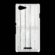 Coque Sony Xpéria E3 Aspect bois blanc vieilli