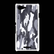 Coque Sony Xpéria E3 Camouflage gris et blanc
