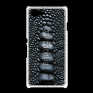 Coque Sony Xpéria E3 Effet crocodile noir