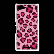 Coque Sony Xpéria E3 Léopard rose