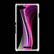 Coque Sony Xpéria E3 Abstract multicolor sur fond noir