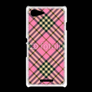 Coque Sony Xpéria E3 Déco fashion rose et marron