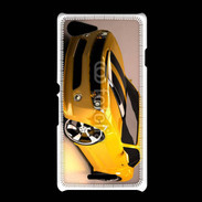 Coque Sony Xpéria E3 Belle voiture jaune et noire