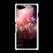 Coque Sony Xpéria E3 Feux d'artifice Tour Eiffel