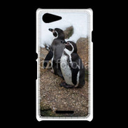 Coque Sony Xpéria E3 2 pingouins