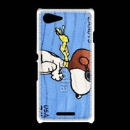 Coque Sony Xpéria E3 Snoopy timbre poste