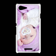 Coque Sony Xpéria E3 Amour de bébé en violet