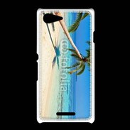 Coque Sony Xpéria E3 Palmier sur la plage tropicale