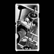 Coque Sony Xpéria E3 Femme sur un banc de musculation